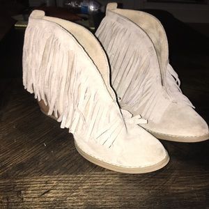 Fringe booties